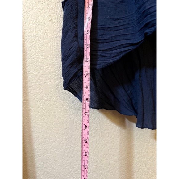 IZ Byer High-Low Navy Blue Skirt - Women's Small - Picture 9 of 10